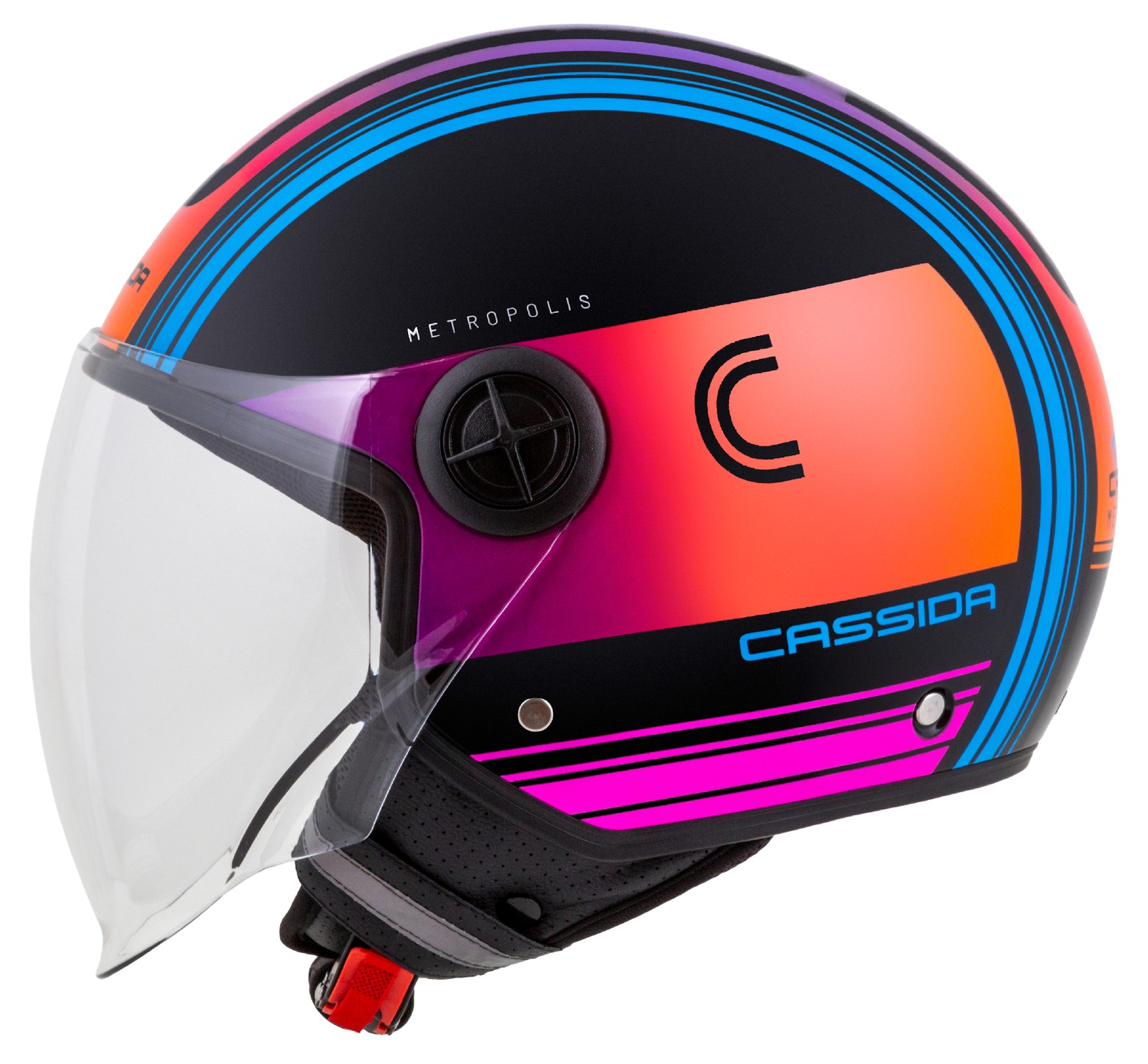 helmet Handy Metropolis, CASSIDA (black/turquoise /gradient) 2023