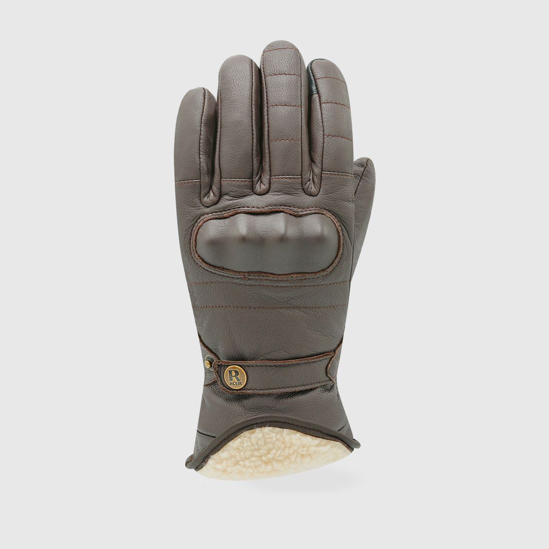 gloves FLYNN 3, RACER (brown)