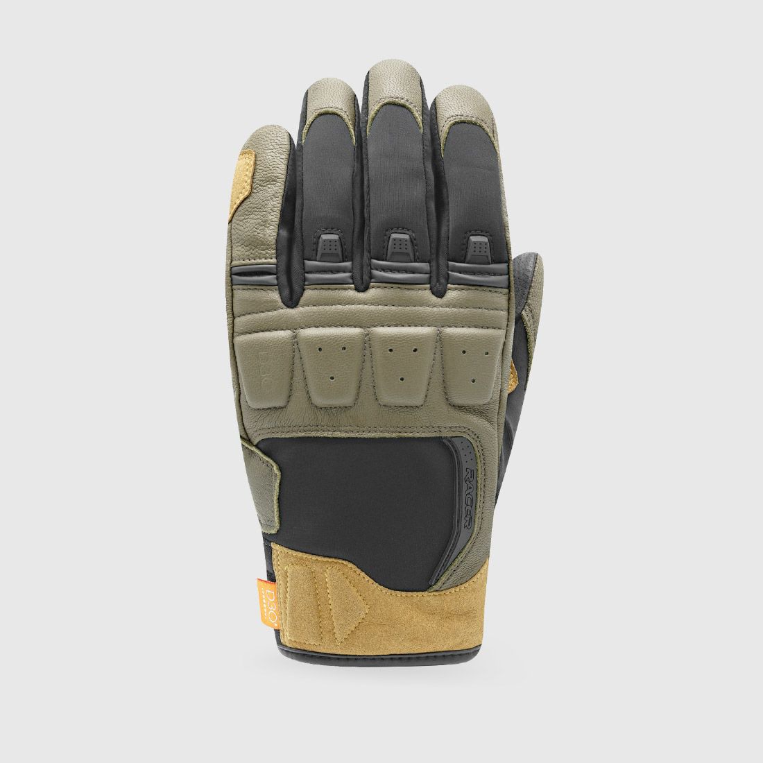 gloves RONIN WINTER, RACER (black/khaki)