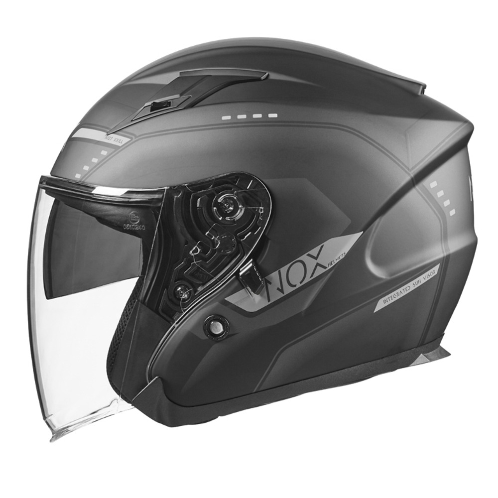 přilba N128 KRILL, NOX (black matná-titanová)
