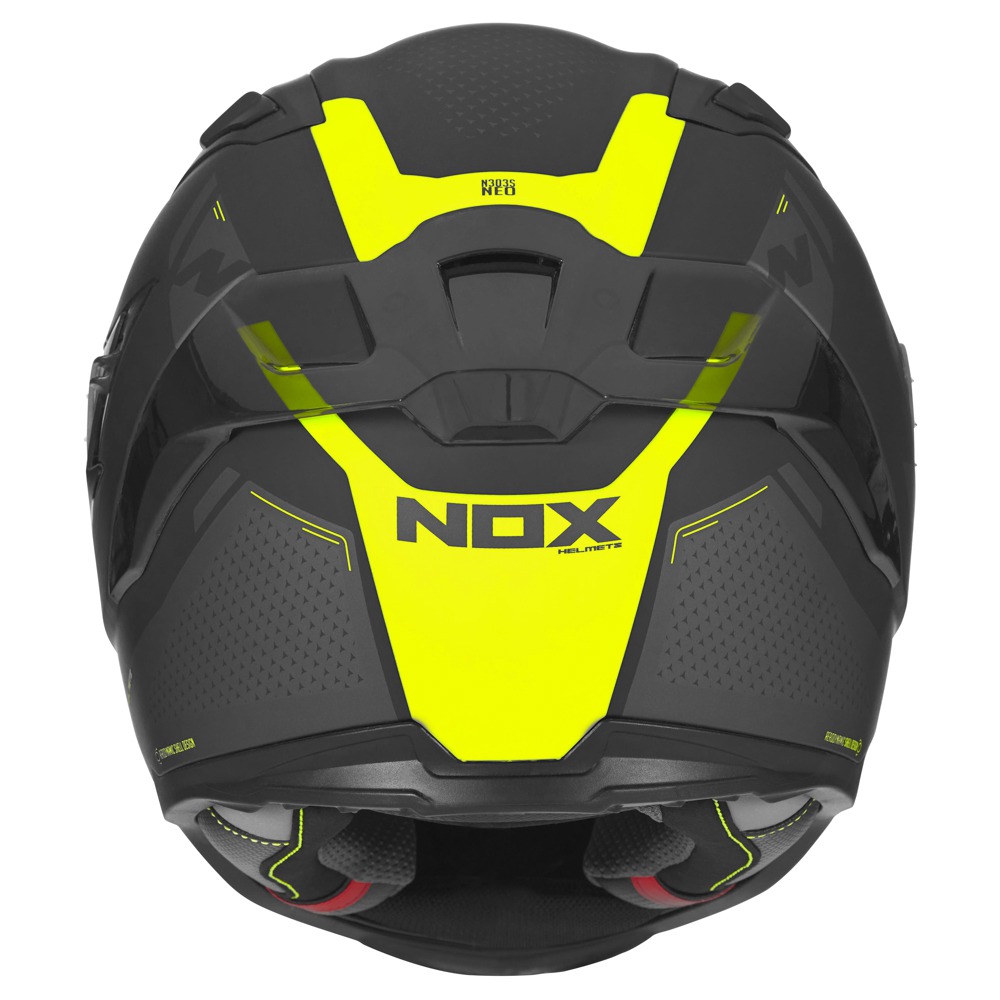 přilba N303-S NEO, NOX (black matná, neon žlutá)