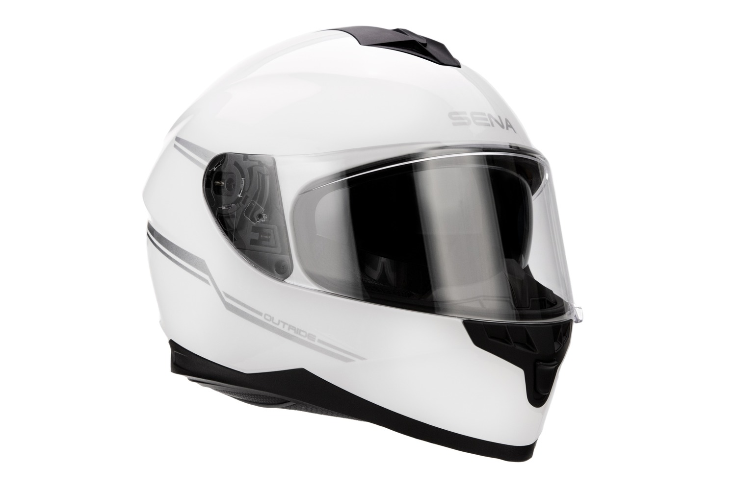 OUTRIDE, Bluetooth Helmet, Full-Face, Glossy White