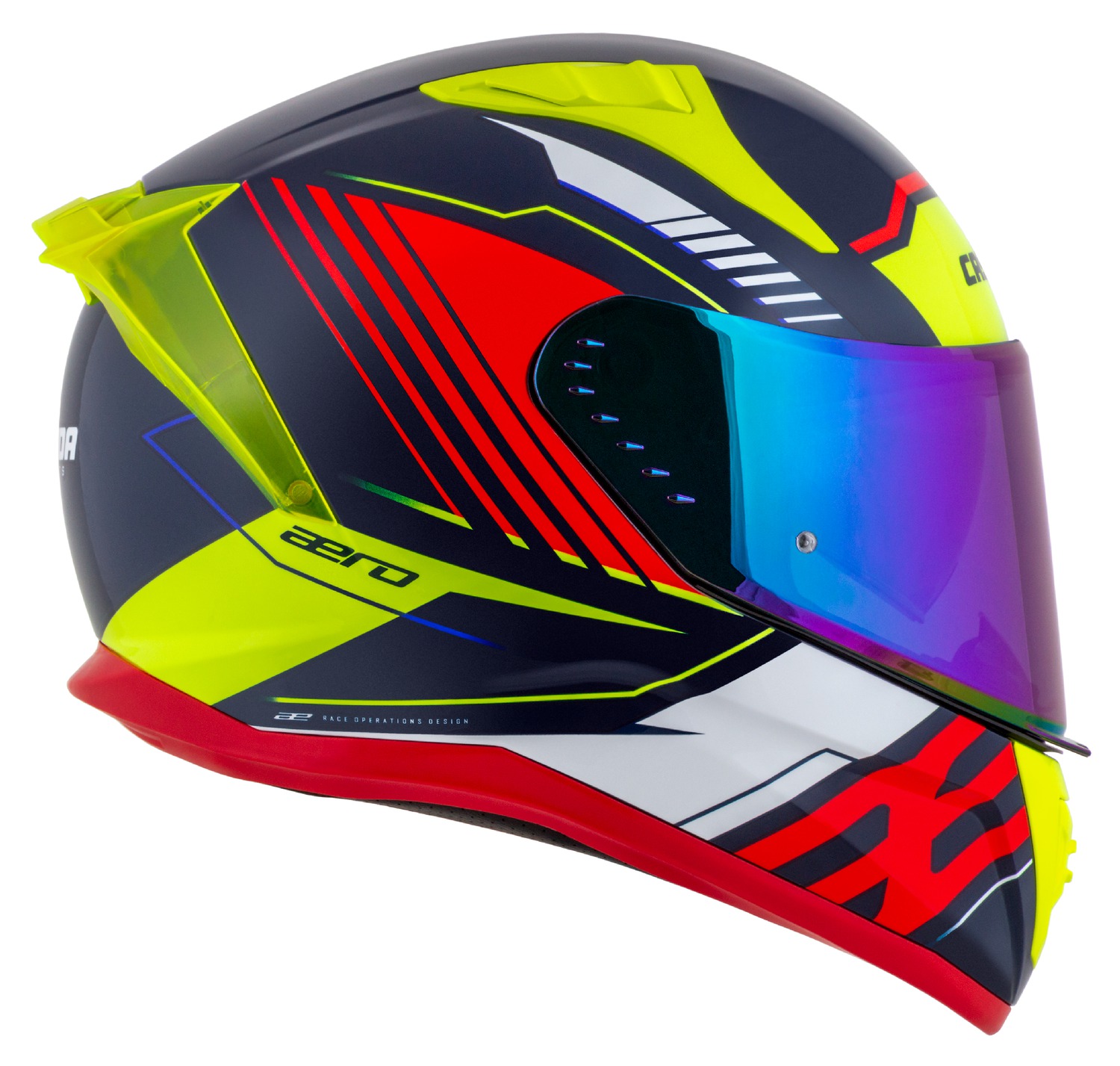 helmet Aero Drome, CASSIDA (pearl blue/yellow/orange/red/white) 2025