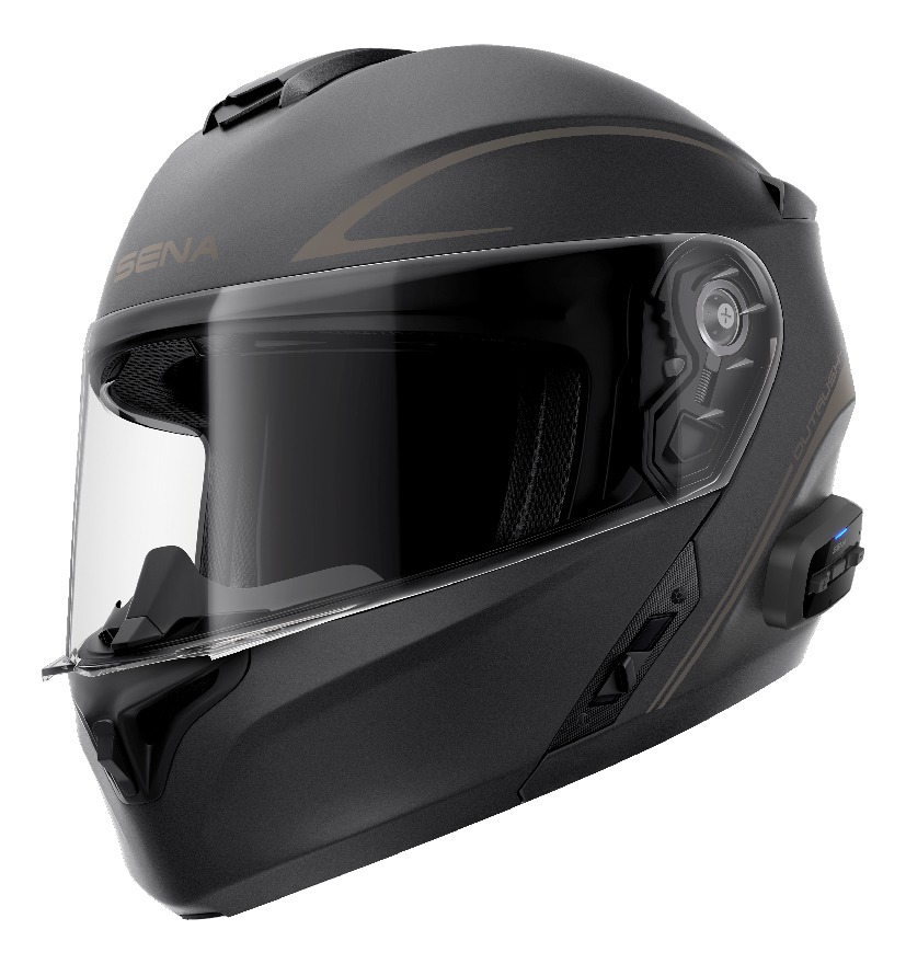 OUTRUSH R, Bluetooth Helmet, Flip-up, Matt Black, ECE (FM Removed)