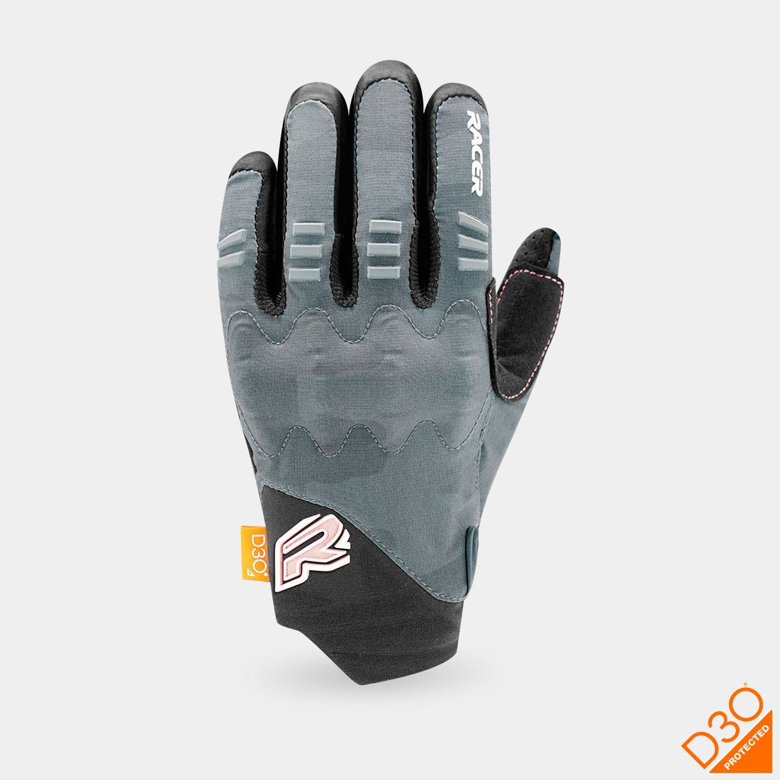 gloves ROCK 3, RACER (black/pink)