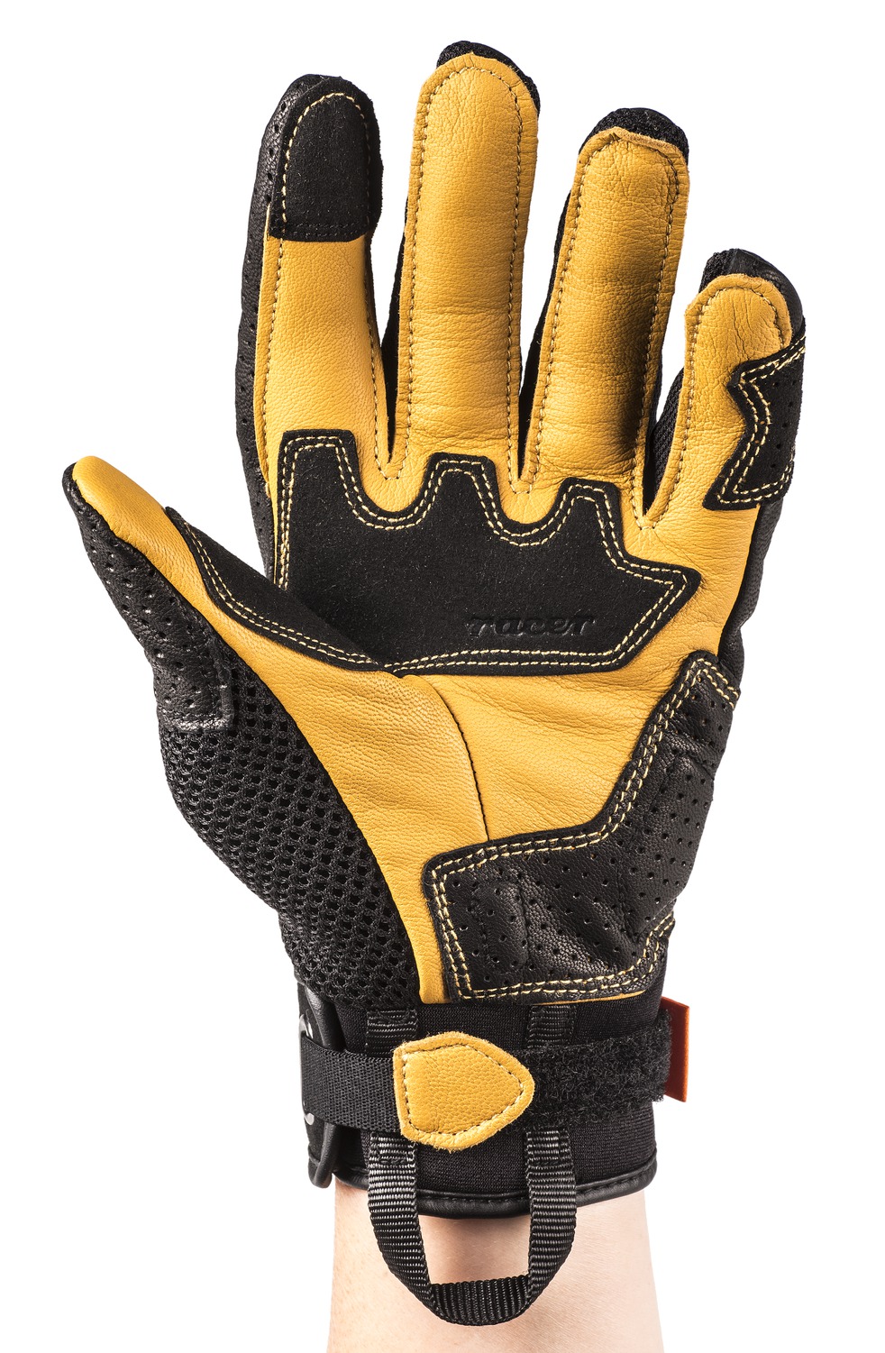 gloves RONIN, RACER, women (black/gold)