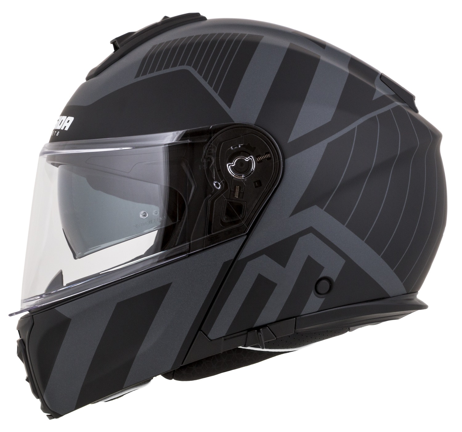 helmet Modulo 2.1 Profile Vision, CASSIDA (black matt/grey/reflective grey, Pinlock ready visor) 2025