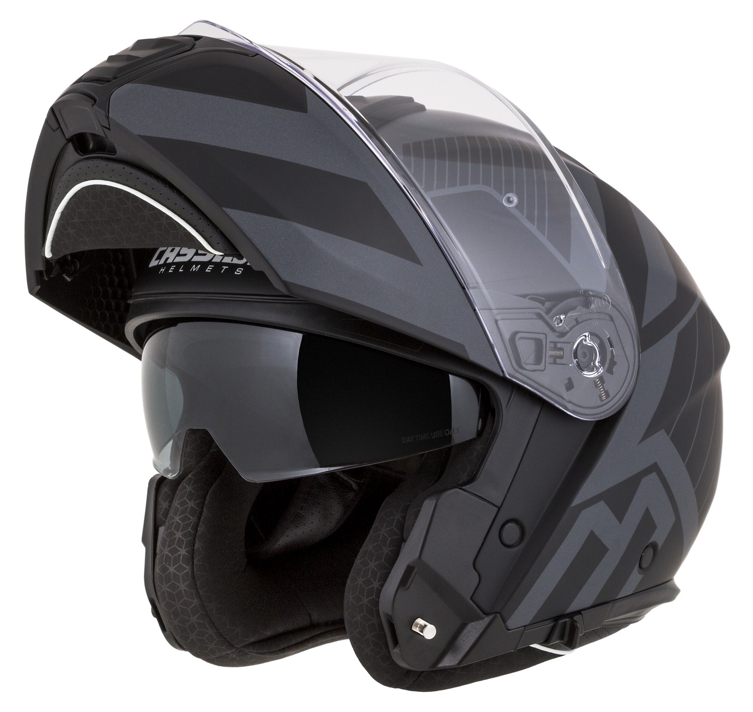 helmet Modulo 2.1 Profile Vision, CASSIDA (black matt/grey/reflective grey, Pinlock ready visor) 2025
