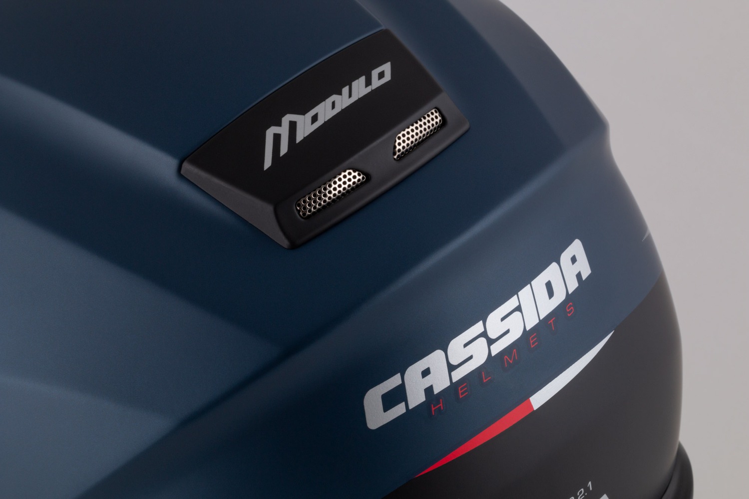 helmet Modulo 2.1 Compass, CASSIDA (blue matt pearl/black/silver/red, Pinlock ready visor) 2025