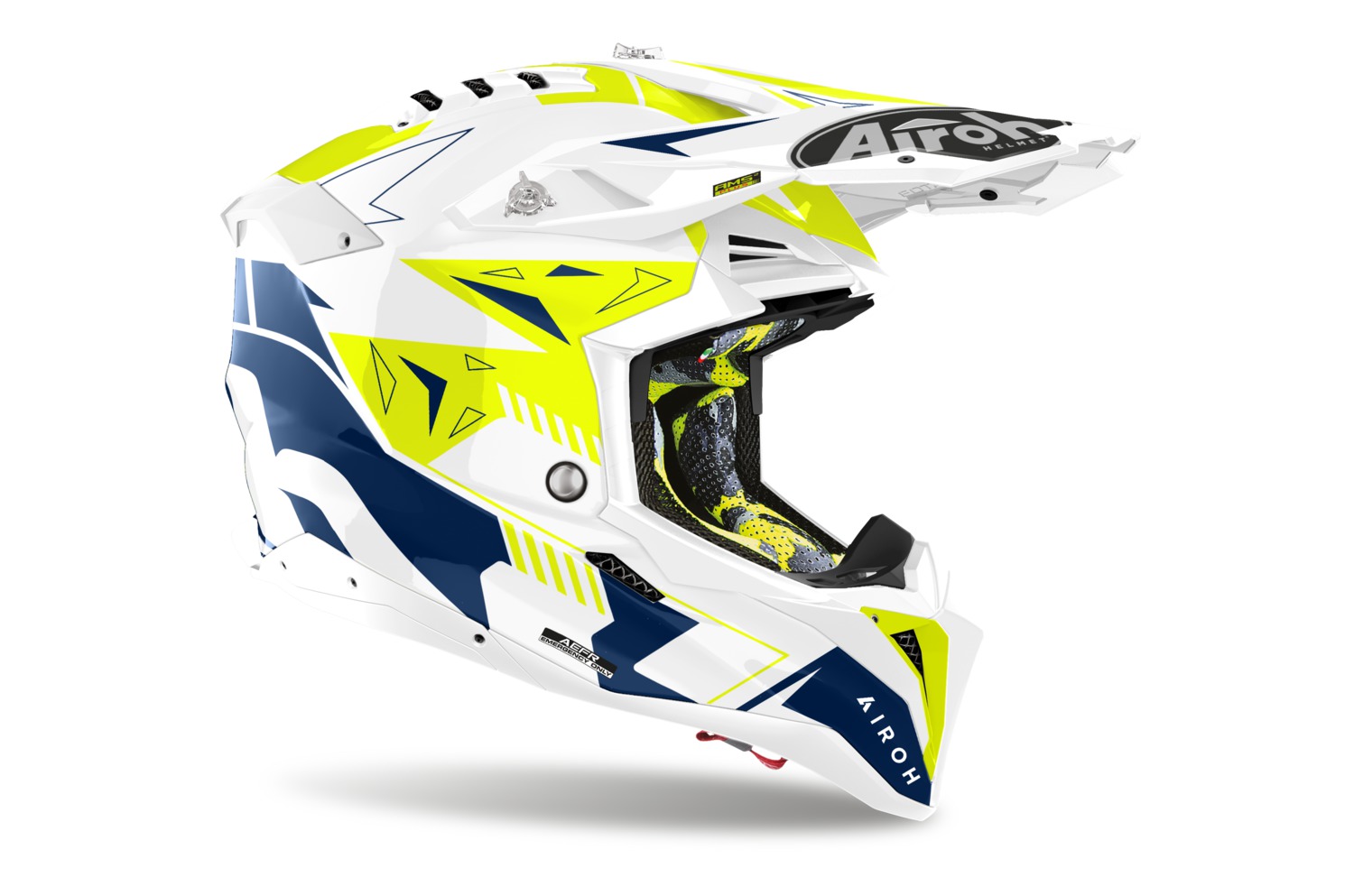 helmet AVIATOR 3.0 Spin, AIROH (yellow/blue) 2023