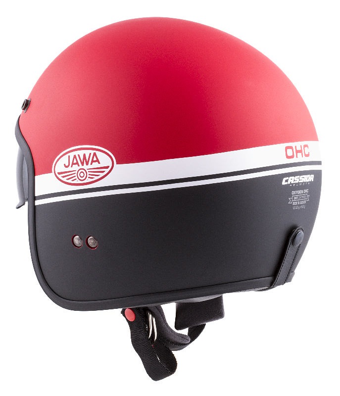 helmet Oxygen Jawa OHC, CASSIDA (red matt/black/white) 2023