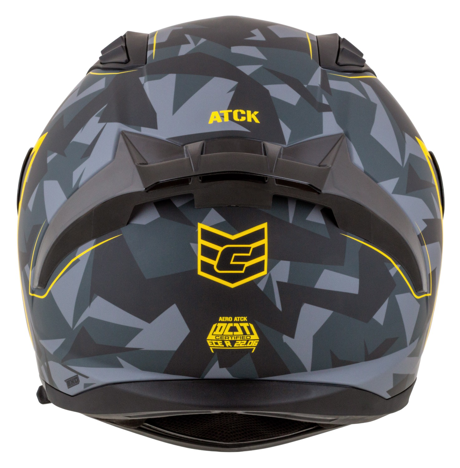 helmet Aero ATCK, CASSIDA (grey camo/black/yellow fluo) 2025