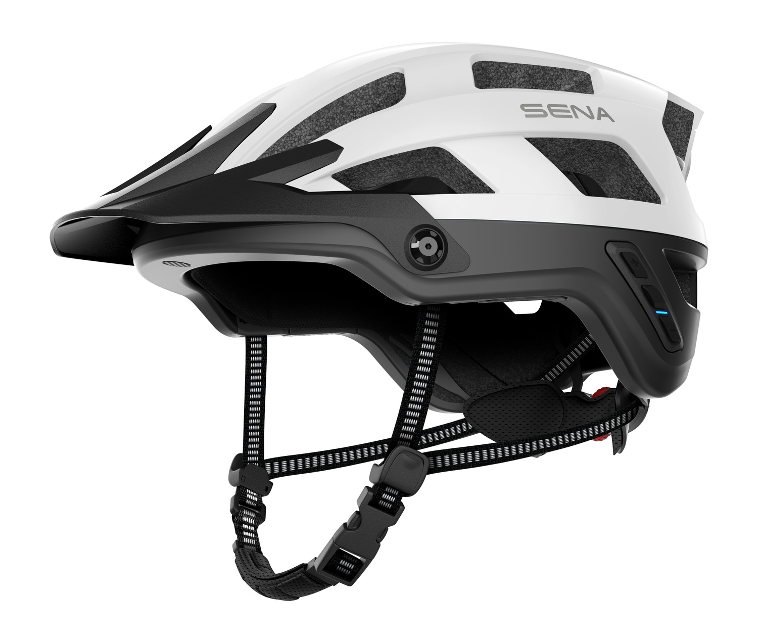 M1 EVO, Sena Smart MTB Helmet, Matt White (New Processor)