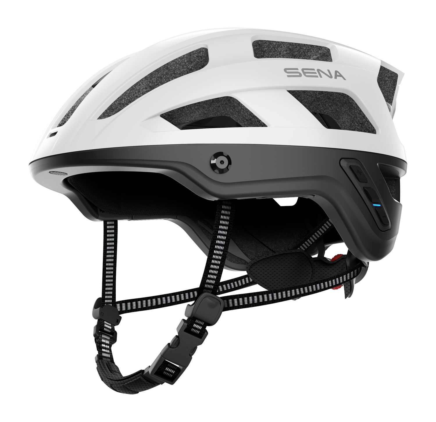 M1 EVO, Sena Smart MTB Helmet, Matt White (New Processor)