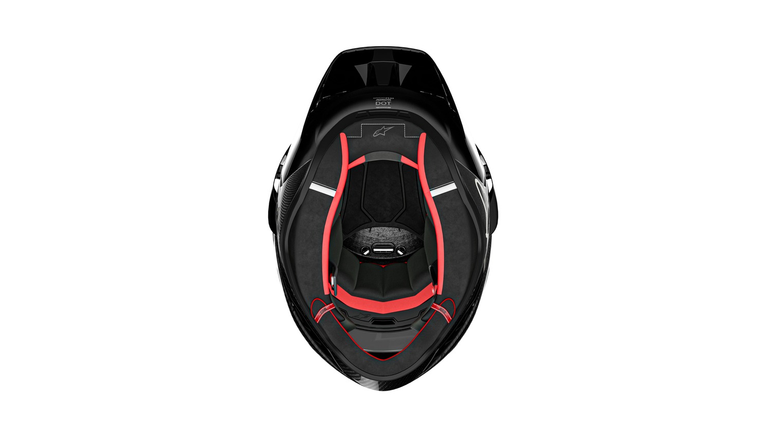 helmet SUPERTECH R10 TEAM, ALPINESTARS (matt carbon/red fluo/blue/white) 2025