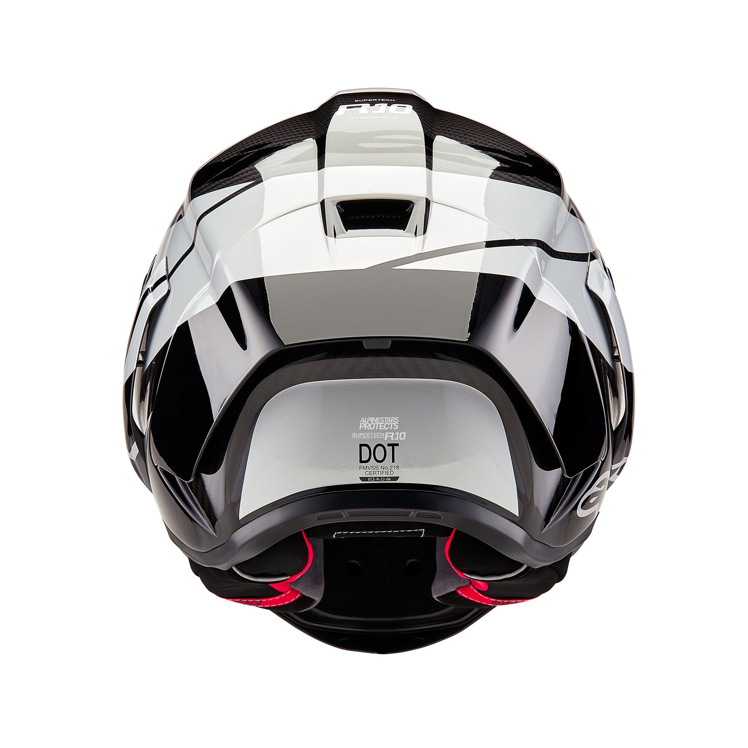 helmet SUPERTECH R10 ELEMENT, ALPINESTARS (carbon/silver/black) 2025