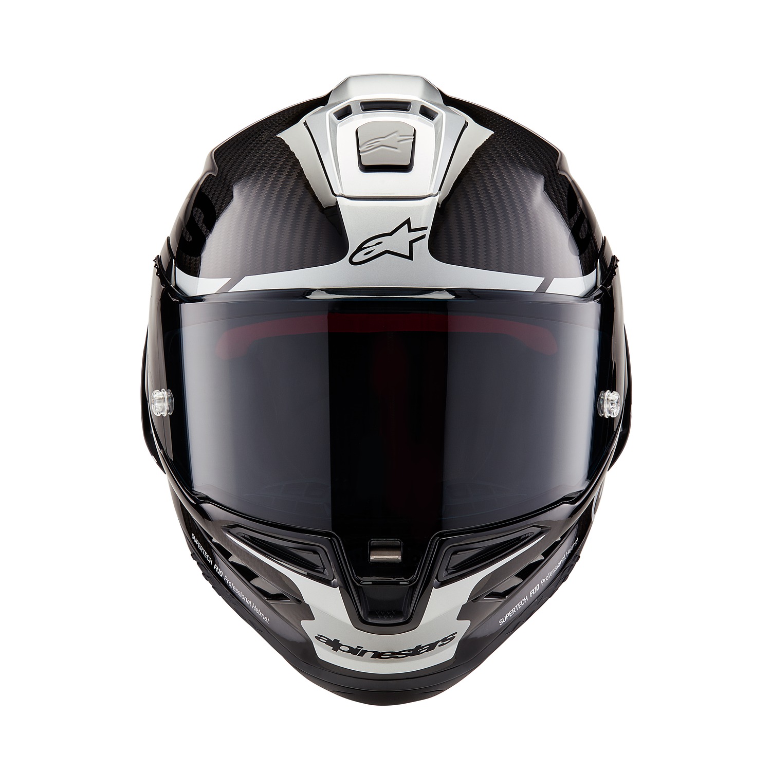 helmet SUPERTECH R10 ELEMENT, ALPINESTARS (carbon/silver/black) 2025