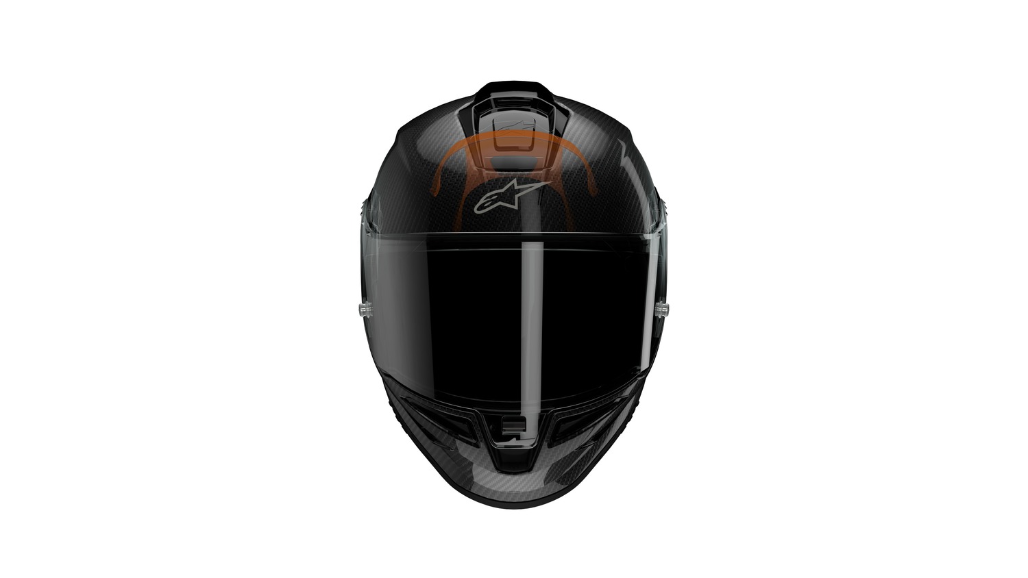 helmet SUPERTECH R10 ELEMENT, ALPINESTARS (carbon/red fluo/white) 2025