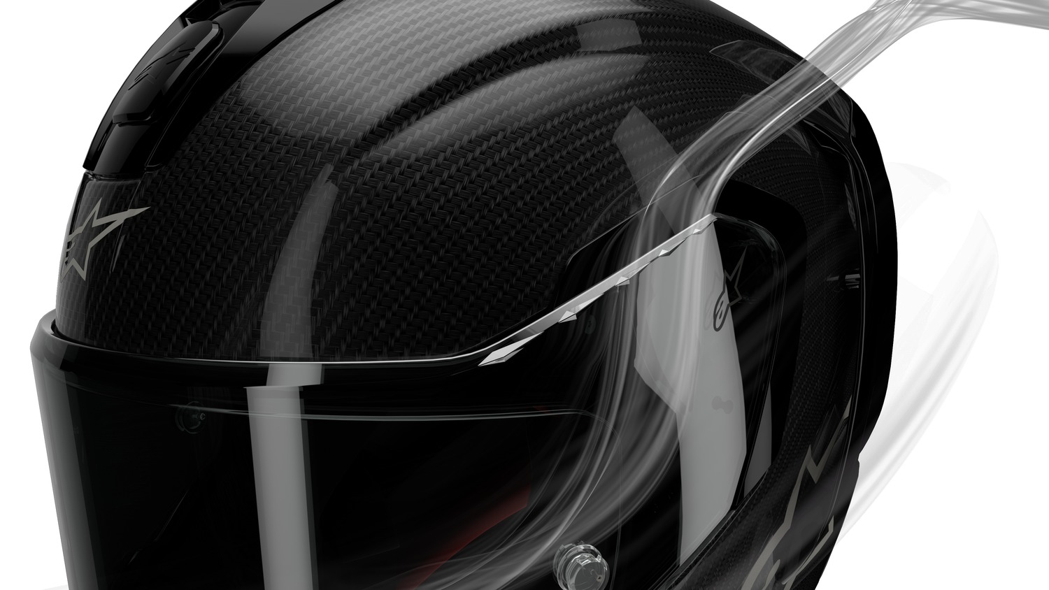 helmet SUPERTECH R10 ELEMENT, ALPINESTARS (carbon/red fluo/white) 2025