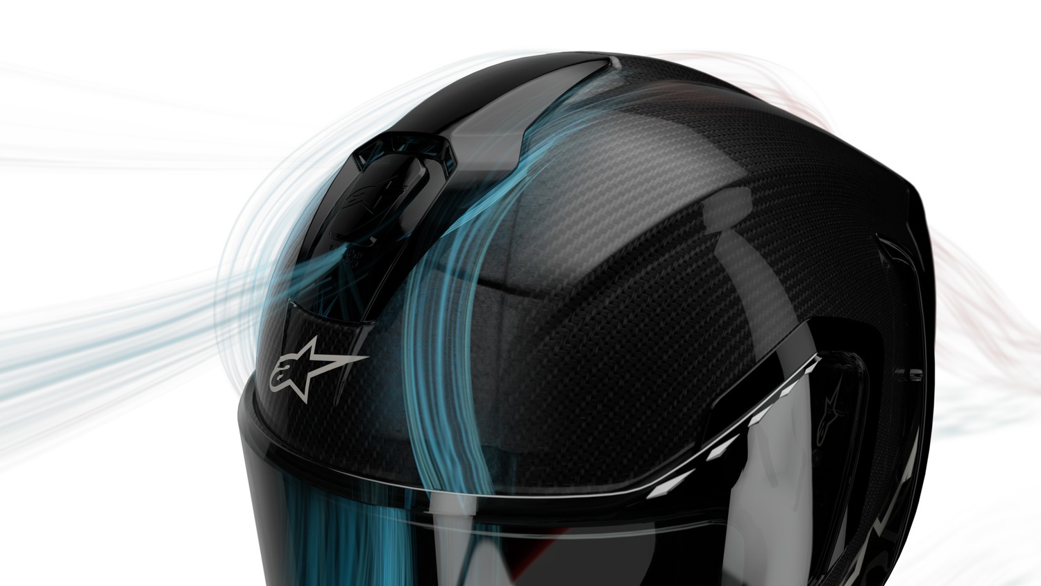 helmet SUPERTECH R10 ELEMENT, ALPINESTARS (carbon/red fluo/white) 2025