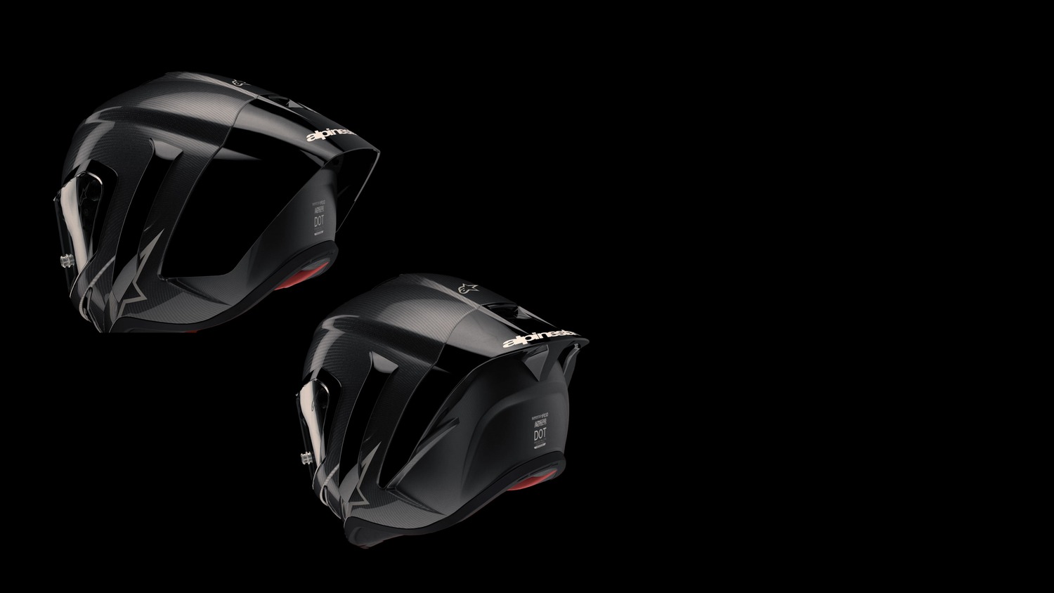 helmet SUPERTECH R10 ELEMENT, ALPINESTARS (carbon/red fluo/white) 2025