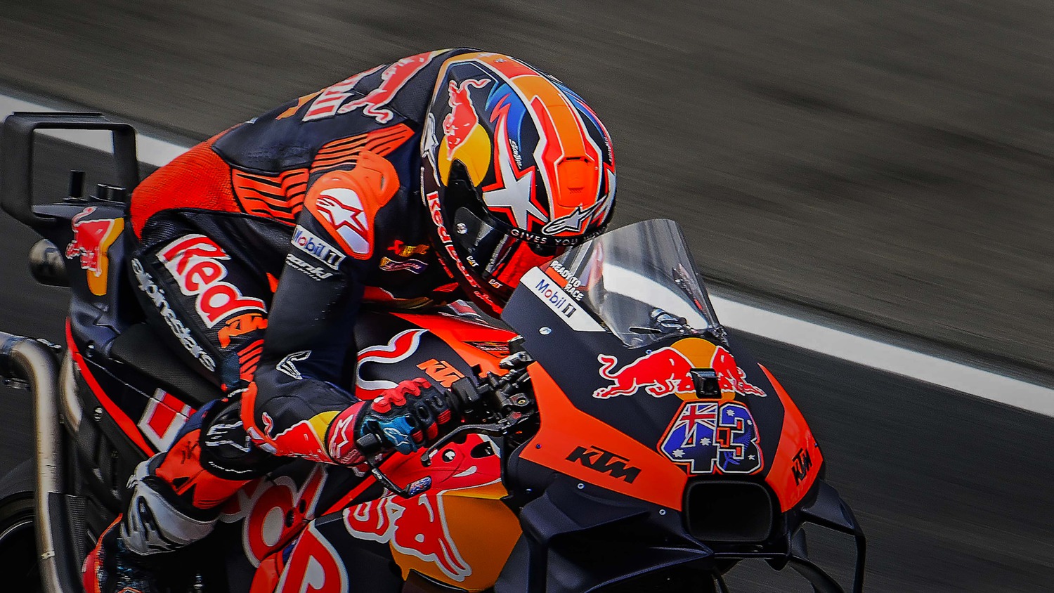 helmet SUPERTECH R10 ELEMENT, ALPINESTARS (carbon/red fluo/white) 2025