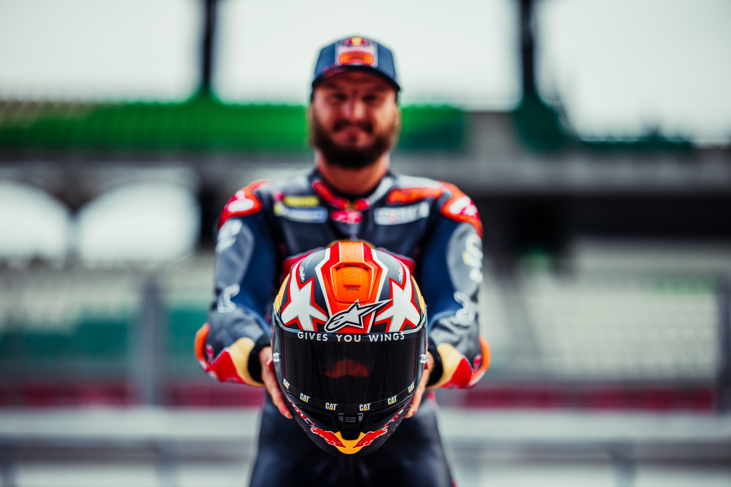 helmet SUPERTECH R10 ELEMENT, ALPINESTARS (carbon/red fluo/white) 2025