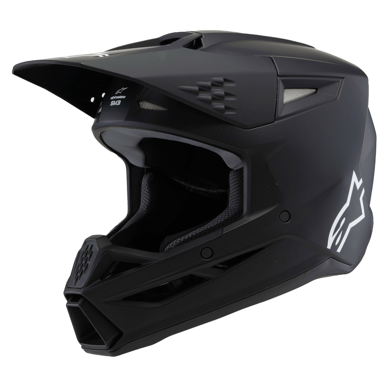 helmet S-M3 SOLID, ALPINESTARS, kids (black matt) 2025