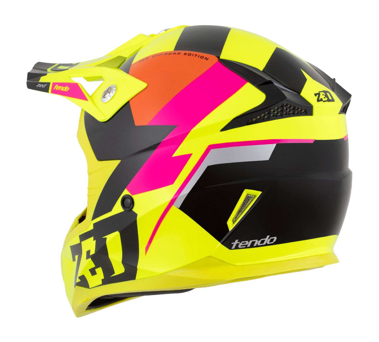 helmet X1.9 TENDO, ZED (yellow fluo/pink/orange/black) 2025