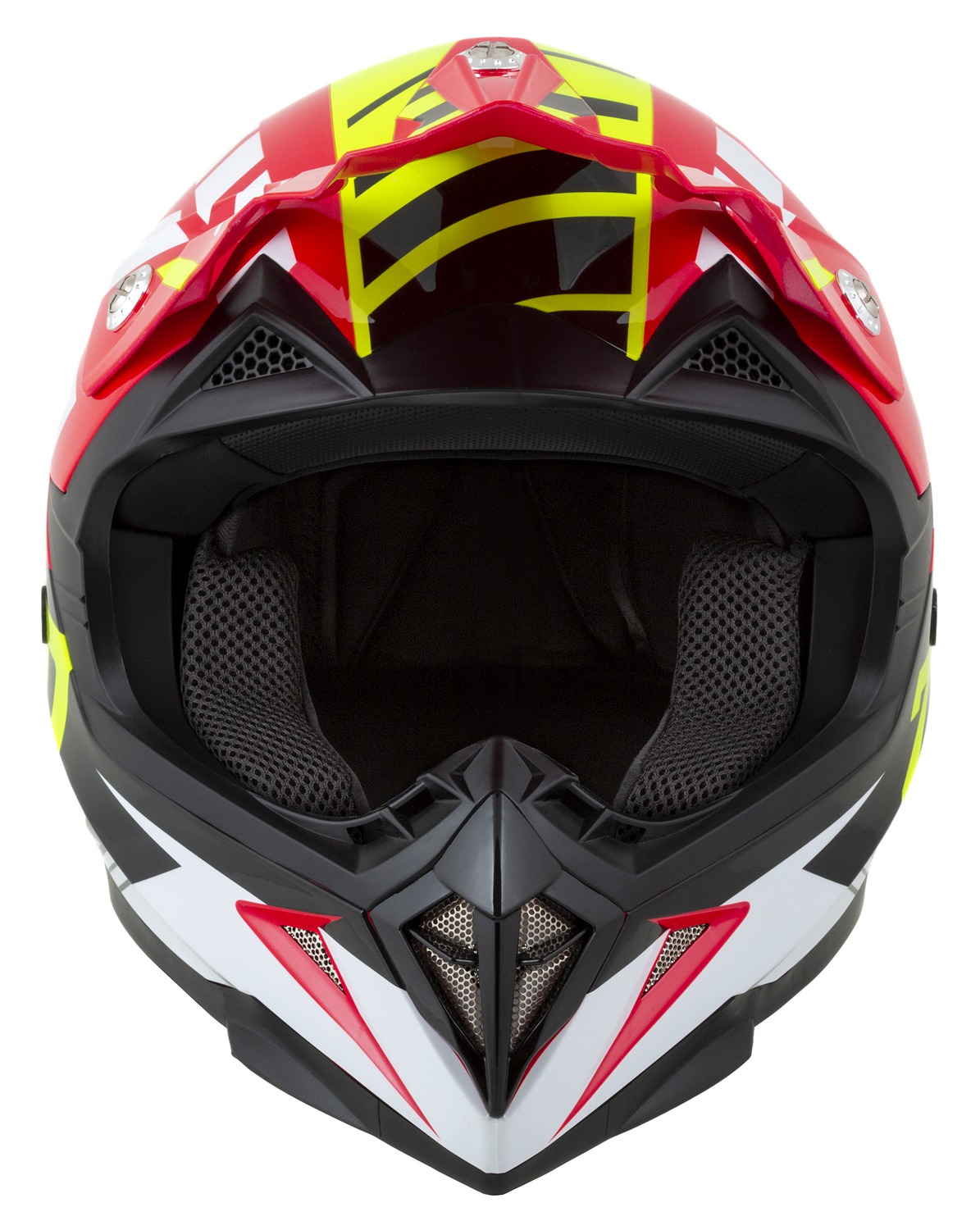 helmet X1.9D TARGA, ZED, kids (red/yellow fluo/black/white) 2025