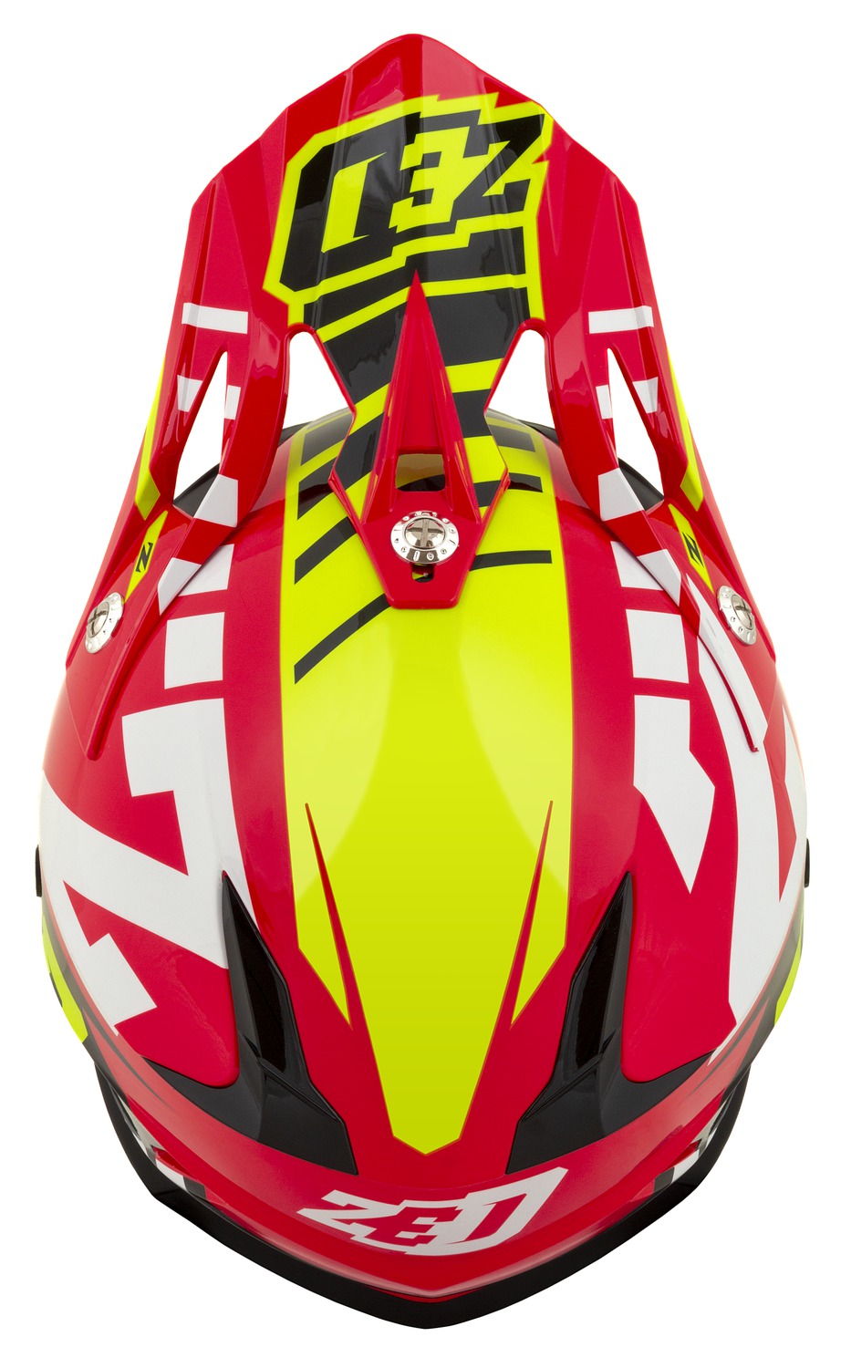 helmet X1.9D TARGA, ZED, kids (red/yellow fluo/black/white) 2025