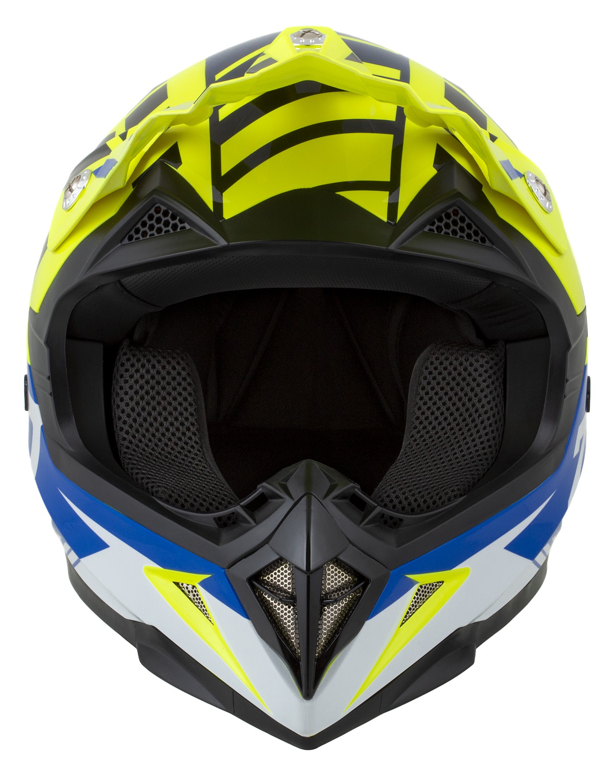 helmet X1.9D TARGA, ZED, kids (yellow fluo/blue/black/white) 2025