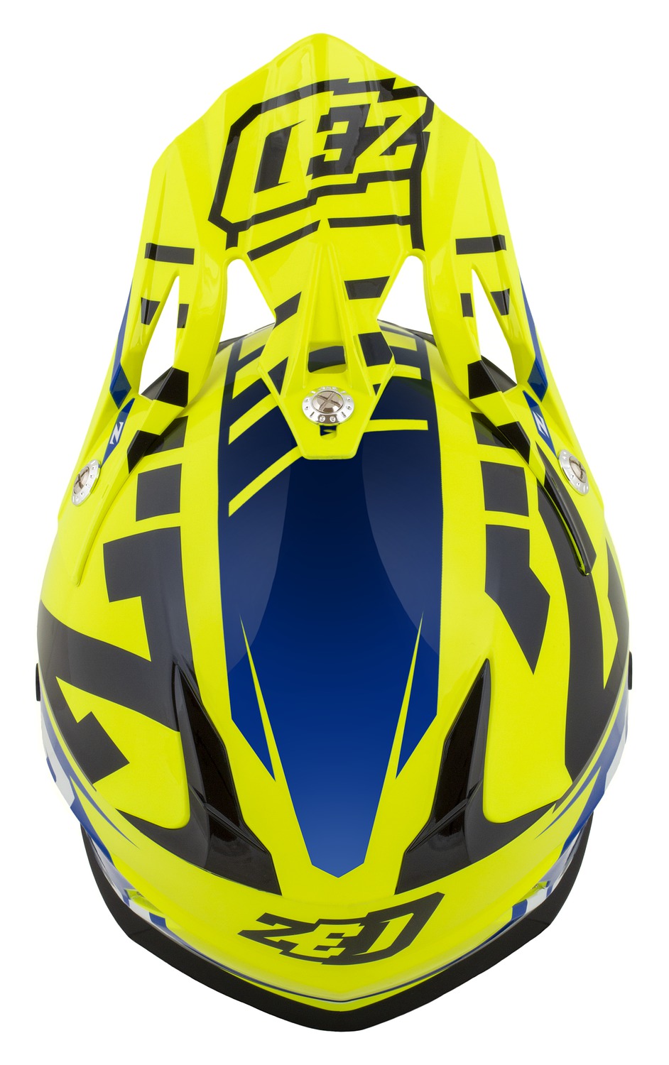 helmet X1.9D TARGA, ZED, kids (yellow fluo/blue/black/white) 2025