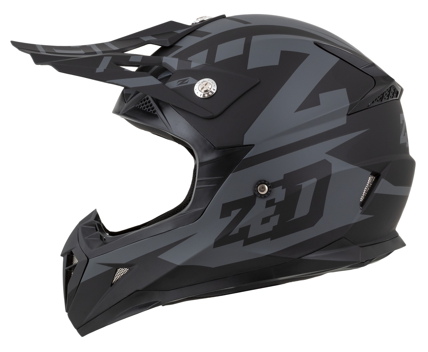 helmet X1.9D TARGA, ZED, kids (gray matt/black) 2025