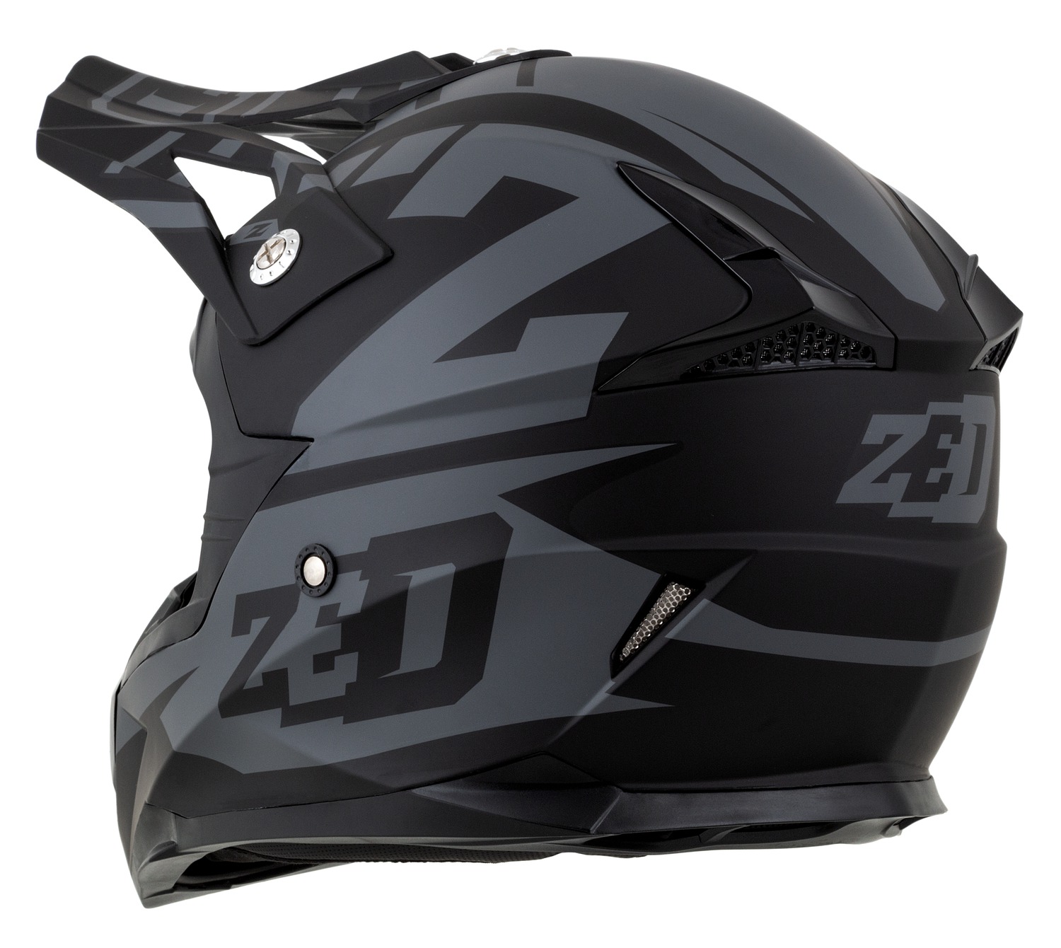 helmet X1.9D TARGA, ZED, kids (gray matt/black) 2025