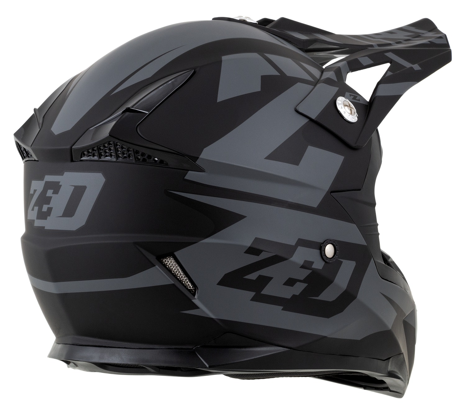 helmet X1.9D TARGA, ZED, kids (gray matt/black) 2025
