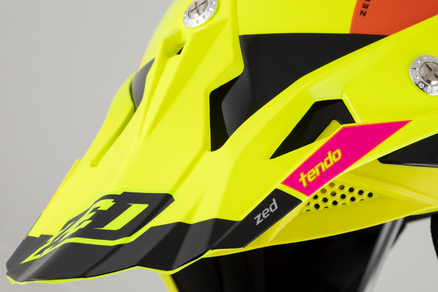 helmet X1.9D TENDO, ZED, kids (yellow fluo/pink/orange/black) 2025