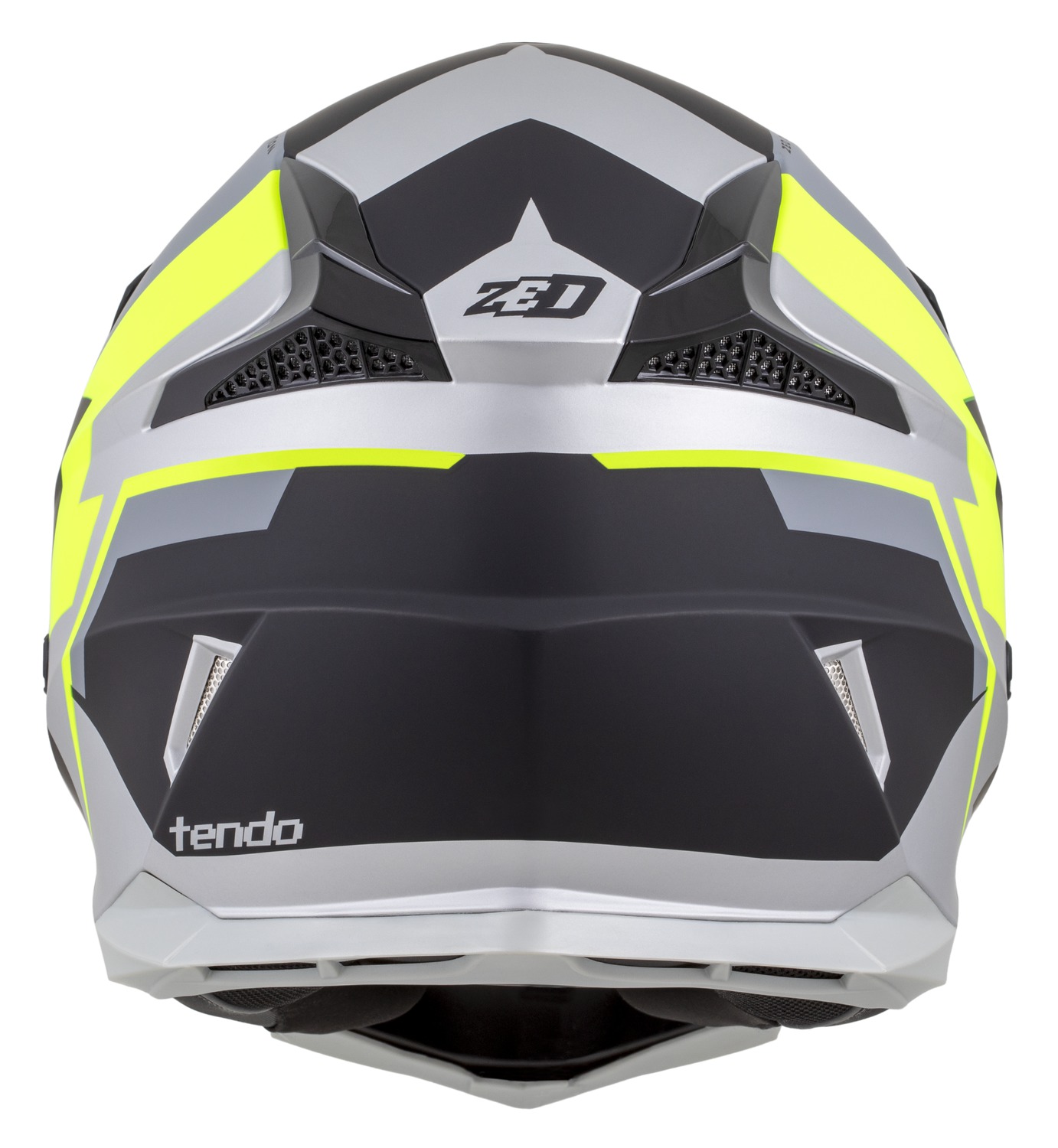 helmet X1.9D TENDO, ZED, kids (black matt/dark gray/light gray/yellow fluo) 2025