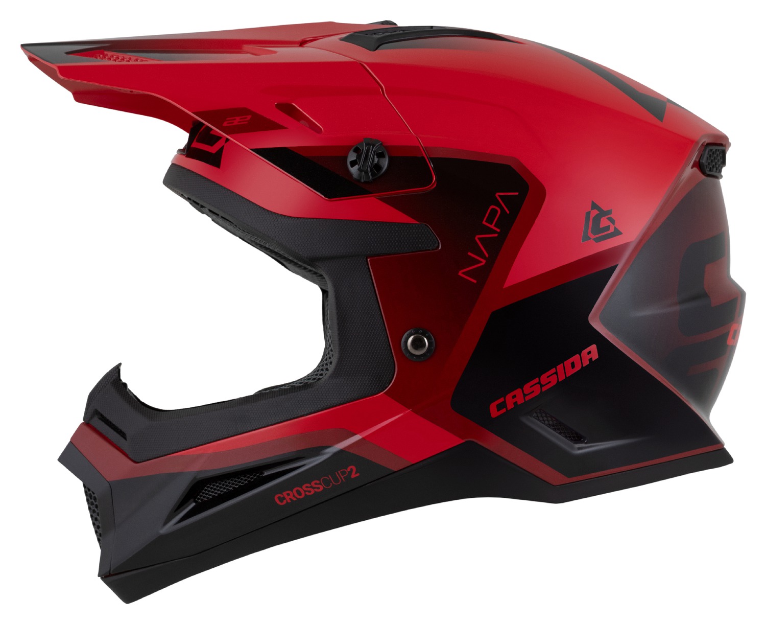 helmet Cross Cup 2 Napa, CASSIDA (pearl red/maroon/black) 2025