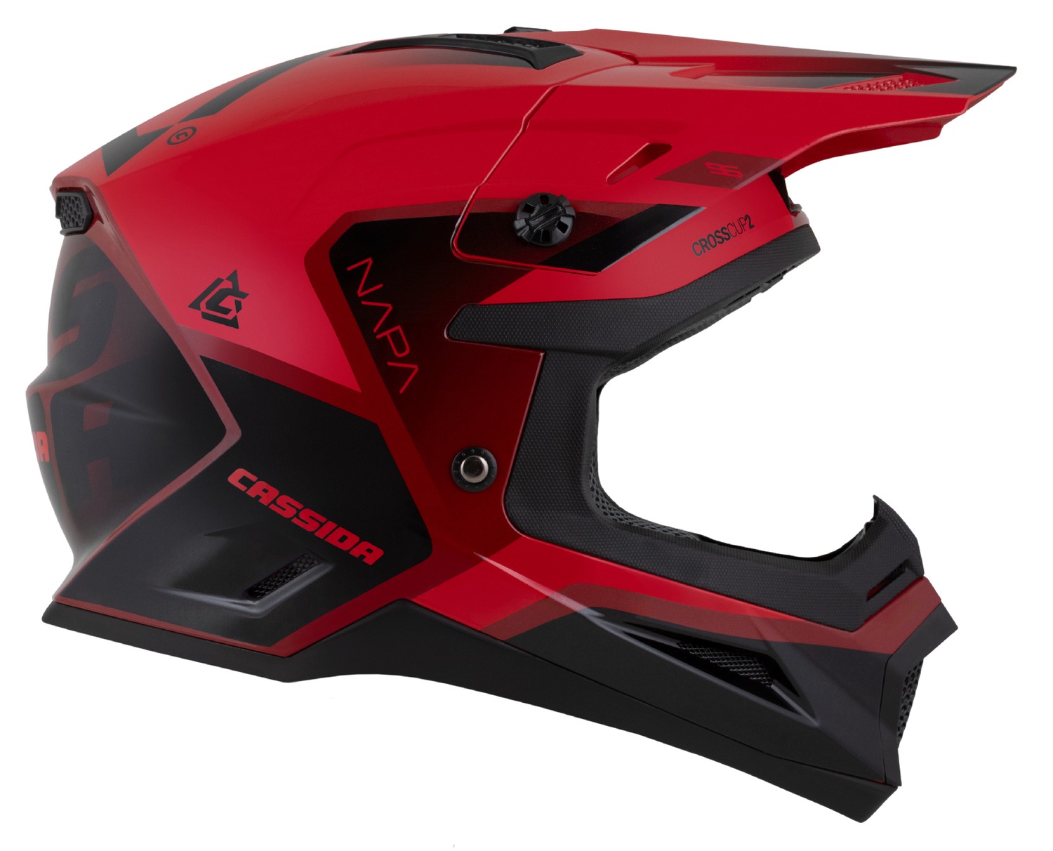 helmet Cross Cup 2 Napa, CASSIDA (pearl red/maroon/black) 2025
