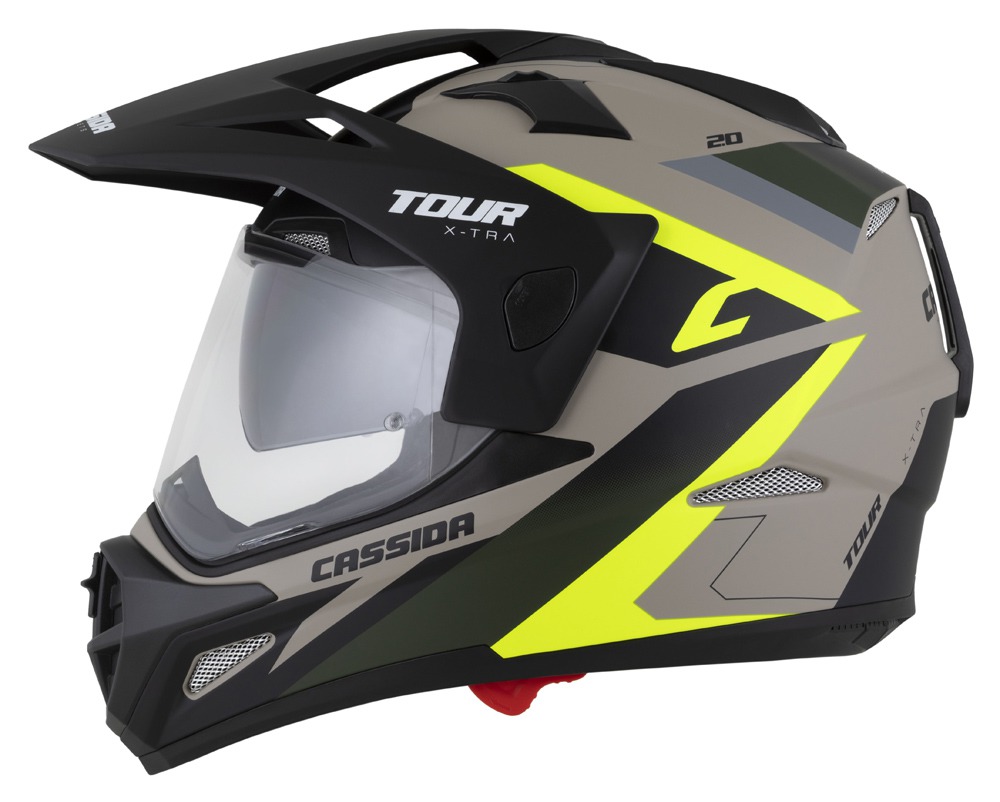 helmet Tour 2.0 X-tra, CASSIDA (/black matt peak, Pinlock ready visor) 2025