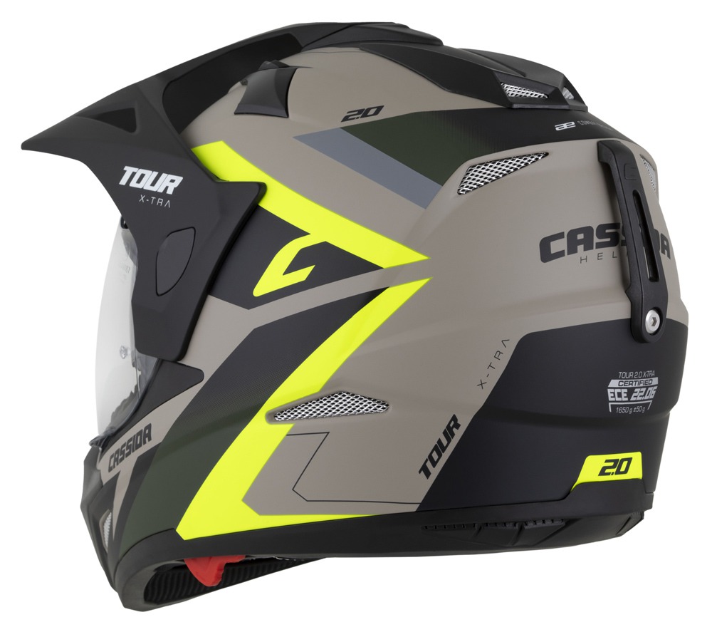 helmet Tour 2.0 X-tra, CASSIDA (/black matt peak, Pinlock ready visor) 2025