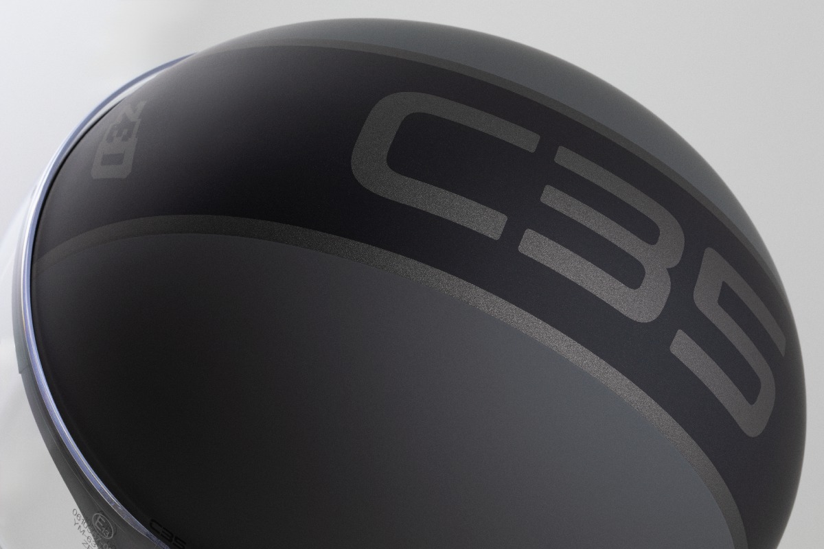 helmet C35, ZED (gray matt/black) 2025
