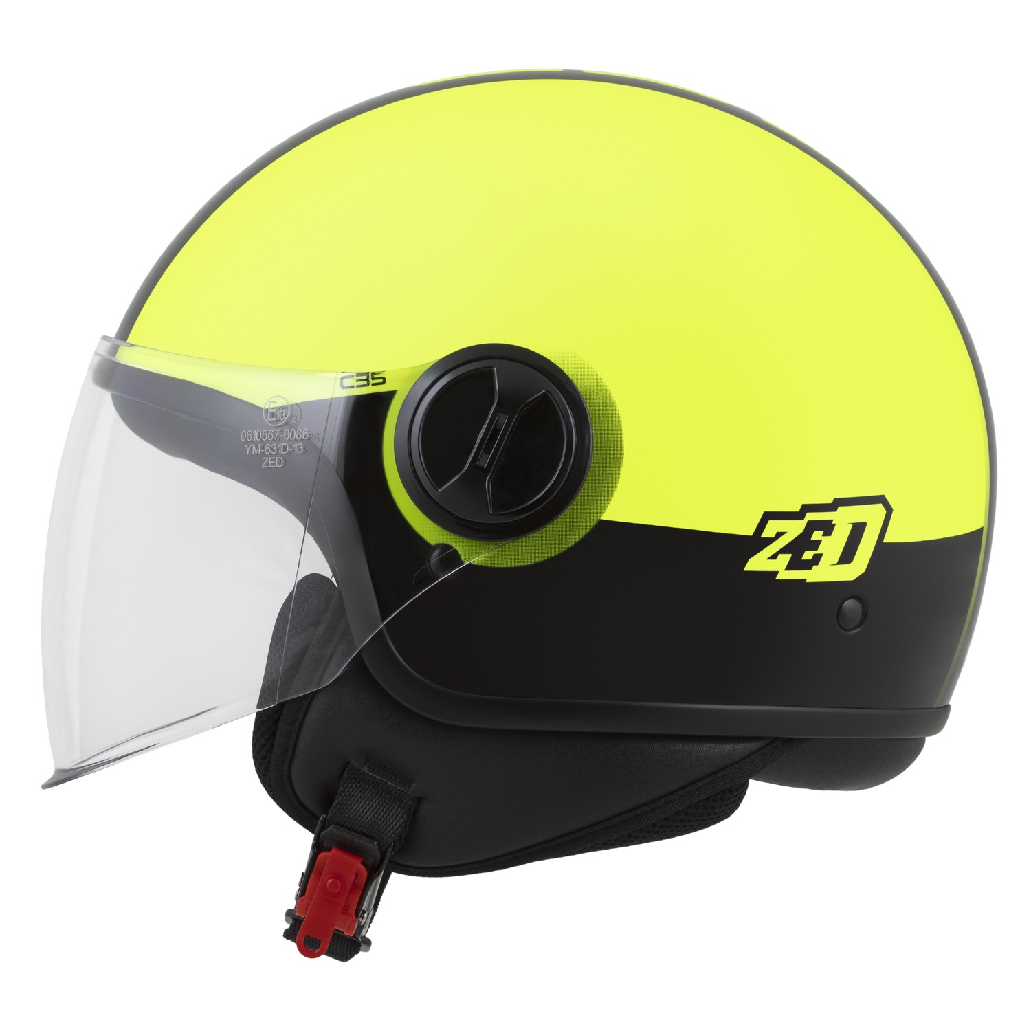 helmet C35, ZED (yellow fluo/black) 2025