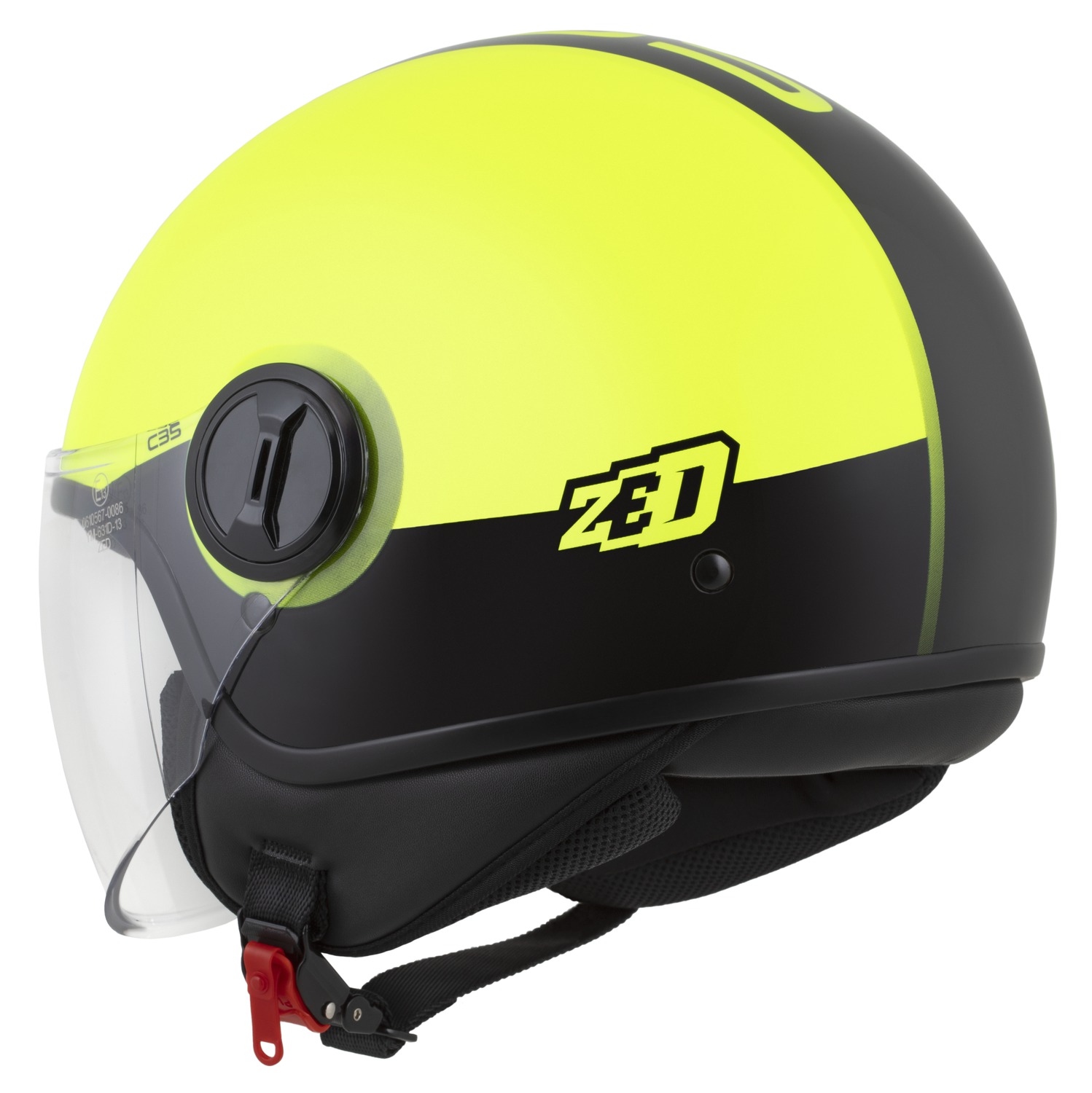 helmet C35, ZED (yellow fluo/black) 2025