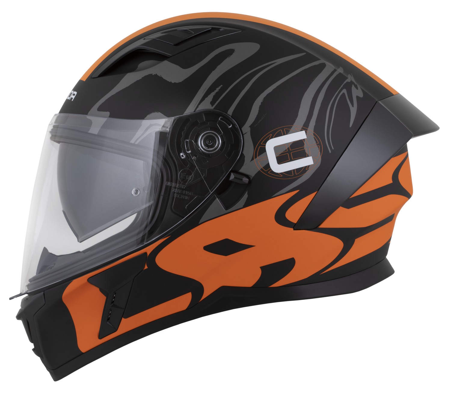 helmet Orbit Multivers, CASSIDA (black matt/orange/gray/white) 2025