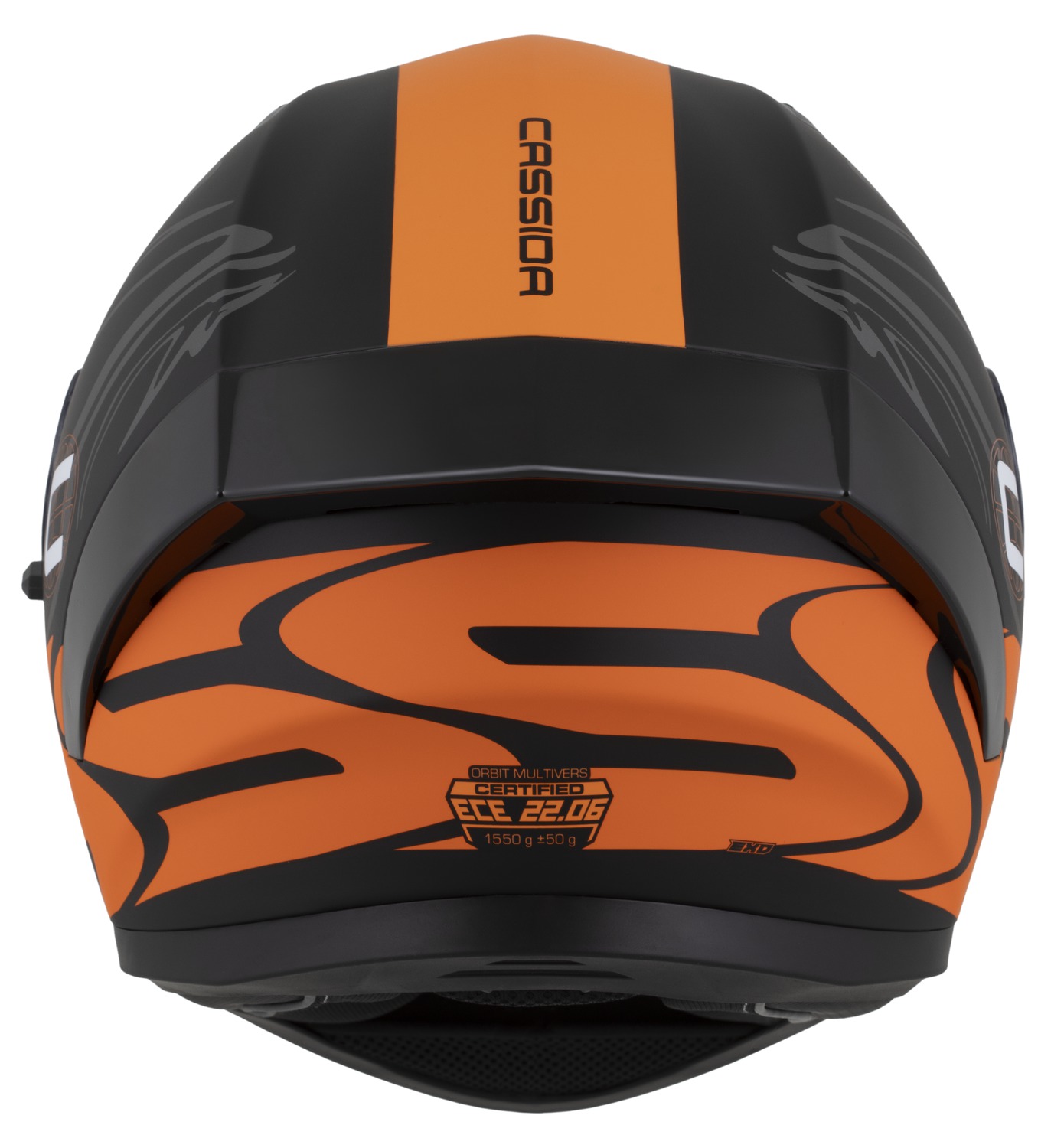 helmet Orbit Multivers, CASSIDA (black matt/orange/gray/white) 2025