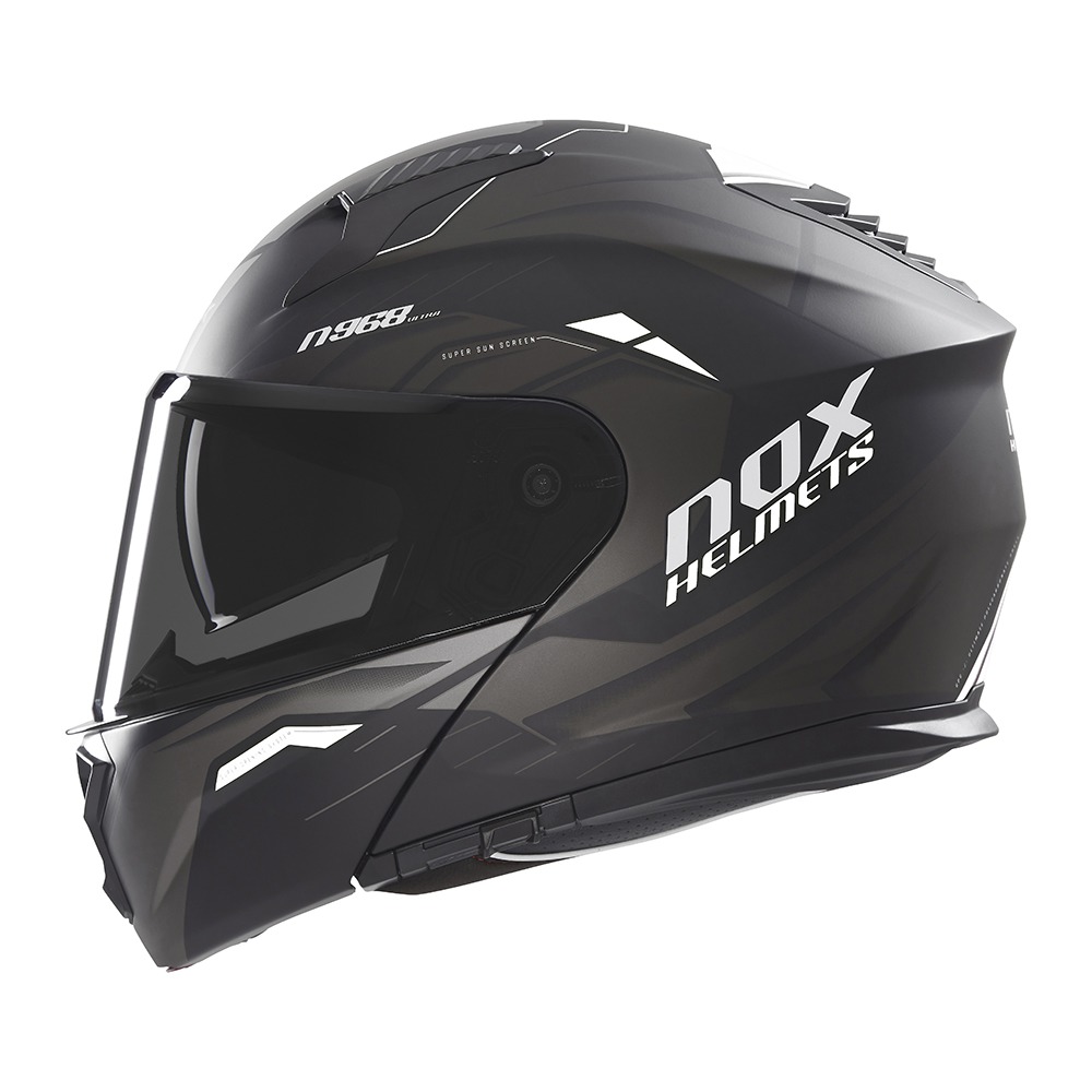helmet N968 Ultra, NOX (black matt,white) 2025