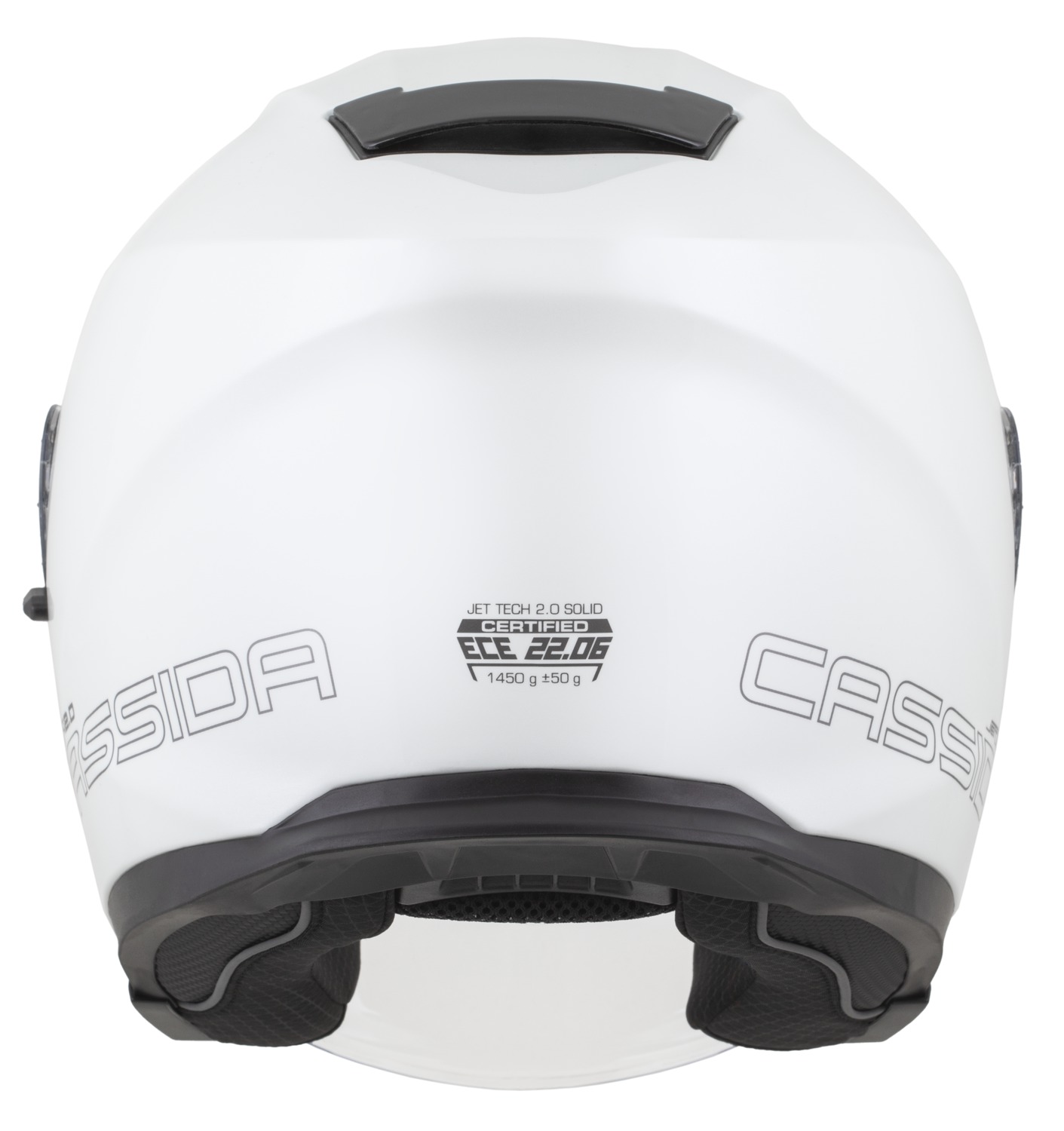 helmet Jet Tech 2.0 Solid, CASSIDA (white/black/gray) 2025