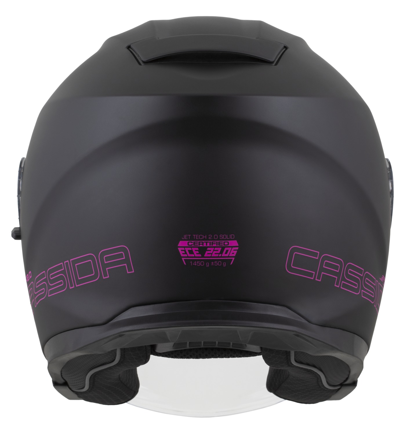 helmet Jet Tech 2.0 Solid, CASSIDA (black matt/pink) 2025